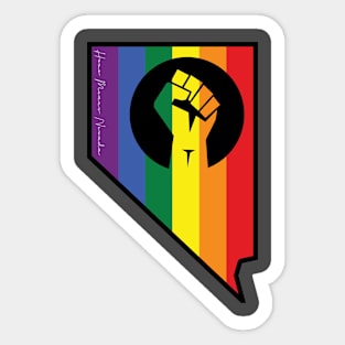 Nevada Resistance Gay Pride Flag Sticker